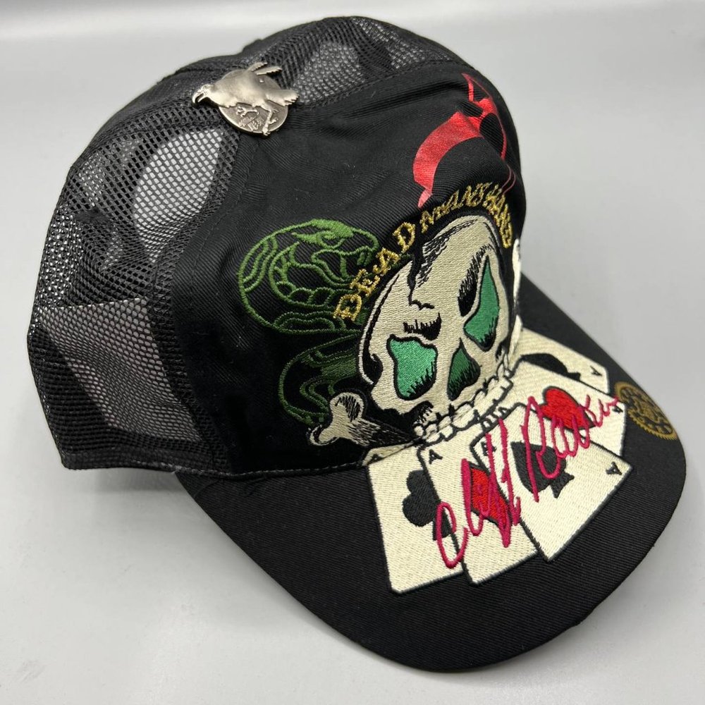 Cliff Raven | Accessories | Vintage Cliff Raven Hat Black Ed Hardy ...